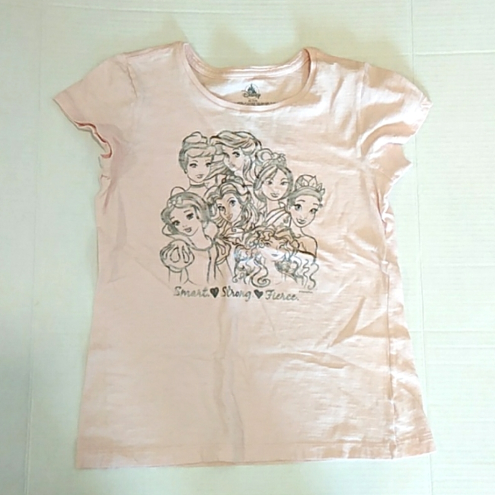 Disney Girl Characters XL 14 Pink Tee-shirt